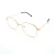 Import L9927 Korean ultra light thin metal temple glasses fresh artistic circle frame female and male optical eyewear from China