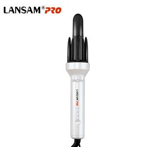 LAMSAM Best Selling Products 2018  Dual Voltage Electric Rotating Hair Curling Iron Wand Roller For Household