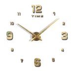 Large Wall Clock Fashion Diy Clock Living Room Creative 3D Wall Clocks Mirror Acrylic Big Size Watch Wall