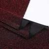 Latest Design Red Nylon Spandex Glitter Stretch Knit Weft Shiny Metallic Lurex Fabric