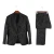 Import Latest form Custom Design Casual Printed Design Slim 3 pcs Coat Pant Men business Suit Tuxedo 2 piece Men Suit With Elbow Patch from China