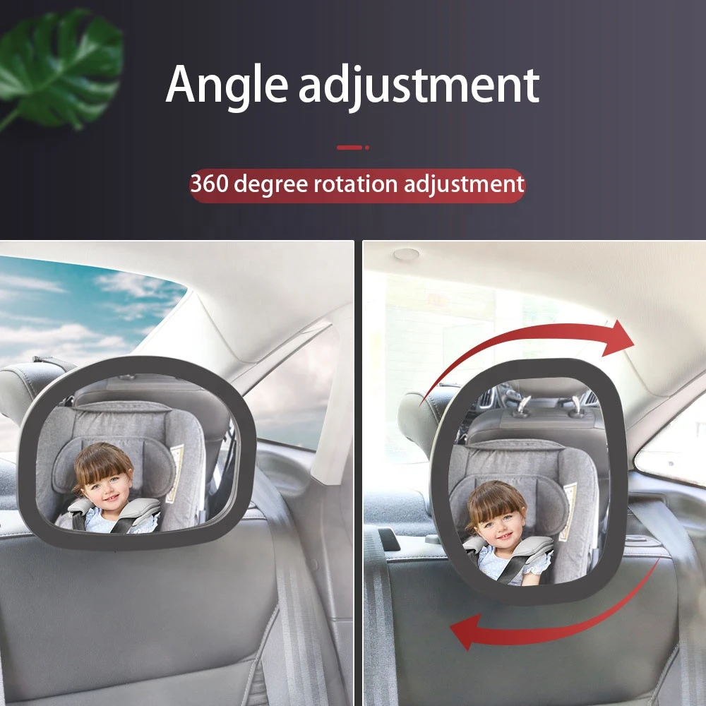 Latest new adjustable 360 degree rotation baby car back seat mirror