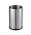 Import leather coated indoor office waste bin hotel trash bin stainless steel trash can rubbish bin from China