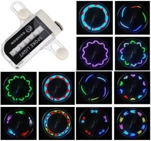 LED Bike Wheel Light Waterproof LED Bicycle Spoke Light With 30 Different Patterns Change Visible Bike Accessories
