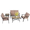 Leisure chair set used table metal garden furniture outdoor