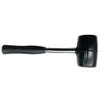 Light Weight Rubber Mallet Hammer Steel Pipe Handle Black Rubber Hammers