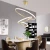 Import Living Room Dining Room Circle Rings Acrylic Aluminum Body ring fixture LED Ceiling Lamp Modern Pendant Lights from China
