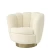 Import Living room rotate shell sofa popular velvet wool cashmere armchair single seat sofa chair from China