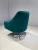 Import Living room stainless steel velvet  arm swivel chair from China