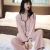 Import Long sleeve ice silk nightgown women suit fashion simple satin chiffon shake home thin from China