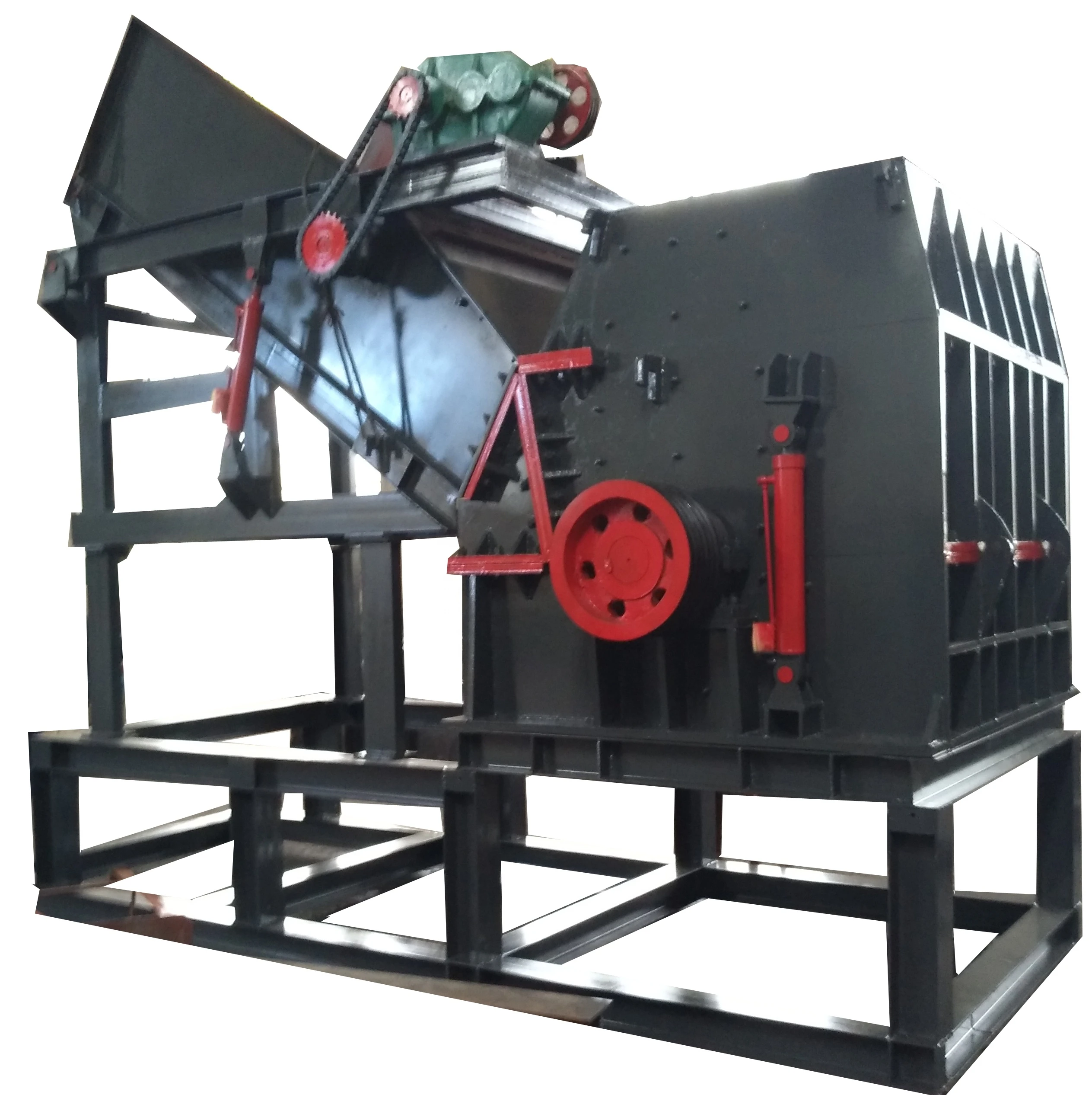 Low consumption electric industrial mini can metal crusher machine