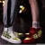 Import Luminous Glow in Dark Adults Fiber Optic Glowing Lighting Mens Party Light up LED Shoes from China