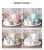 Import Luxury Coffee Set Cup 6 Piece Ceramic Coffee Cup Concentrated Small Mini Tea Cup Sets Saucer from China