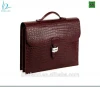 Luxury handmade real exotic genuine crocodile leather men briefcase business bag