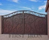 Luxury outdoor privacy main iron gate, forged iron garden privacy gate for villa