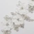 Import Luxury White Flower Handmade Bodice Crystal Dress Applique,Shining Wedding Beaded Rhinestone Applique from China