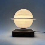 Manufacturer Home Decor 6 inch Moon Lamp Magnetic Levitating Saturn Lamp Table Light For Christmas Gifts