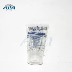 Manufacturer transparent clear shaving gel in tube with screw cap
