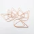 Import Manufacturer unique office decorative fancy metal rose gold file binder paper clips from China