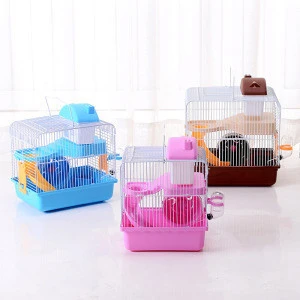 Manufacturer wholesale custom luxury acrylic foldable carrier portable castle hamster cage
