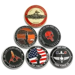 manufacturers personalized custom metal blank 3d soft hard enamel navy military challenge coin