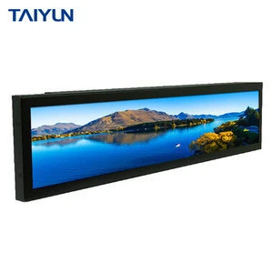 Marketing Advertising Bus Lcd Tv 38inch Stretched Bar Lcd Display