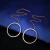Import Marlary Fashion Tassel Gold Dangle Hoop Earrings Designs Rose Gold Stainless Steel Hoop Drop Earrings from China