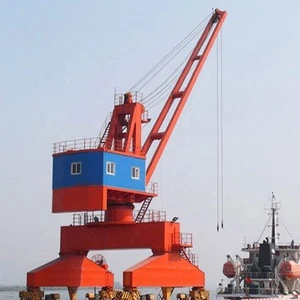 Material handling port seaport swing portal jib crane with grab