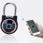Mechanical Keypad Fingerprint Lockout Padlock Smart Door Lock for Bag/motorcycle/luggage/Bike