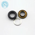 Metal garment rings button and speed eyelet