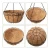 Import Metal Hanging Planter Basket with Coco Coir Liner Round Wire Plant Holder  for  Garden Decoration from China