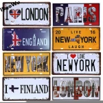 Metal Sign Tin Sign Licenses Plate Decor Plaque Metal Vintage Man Cave Bar Pub Club Home Wall Decoration