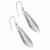 Import Metallic Cane Earrings 925 Sterling Silver Metallic Hand Textured Designer Dangler Earring from India