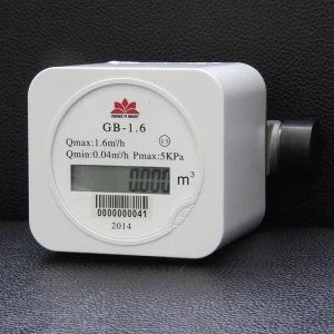 Micro Ultrasonic LCD Display Gas Meter High quality ultrasonic gas meter