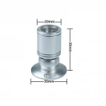 mini spot light 12v 110v 220v 1w adjustable led cabinet light for jewelry