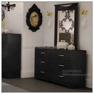 Modern 6 drawer dresser home furniture MDF 6 drawer cabinet fashion style dresser