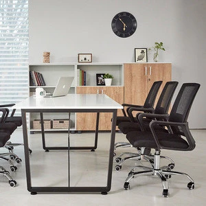 Modern design simple office furniture 6 person seats conference room table meeting table