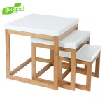 Modern design square bamboo table
