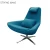 Import Modern Living Room Furniture Cashmere Metropolitan Armchair mould foam Aluminum Base Swivel Lounge Chair from China