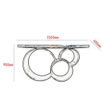Modern Luxury Stainless Steel Marble Tabletops Simple Hallway Partitions Furniture Tables