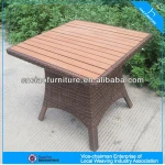 Modern square table garden set for outdoor