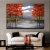 Import Modern Wall Natural red trees scenery oil painting Art Home Furniture Decoration abstract scenery oil painting from China