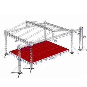 Most popular outdoor aluminium truss system stage