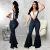 Import MS9110 Wholesale hot selling sexy fashion women jeans loose strap high waist denim flared pants from China