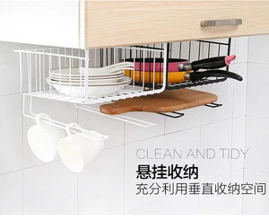 Multifunctional Over Door Storage Rack Kitchen Cabinet Drawer Organizer Basket Paper Towel Roll Holder Kitchen Storage
