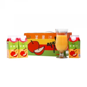 Natural apple juice soft drinks apple flavor probiotic natural fruit juice