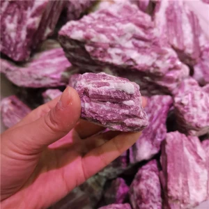 Natural Crystal Quartz Raw Rock Mineral Specimens Tourmaline Rose Rough Stones Rubellite Tourmaline