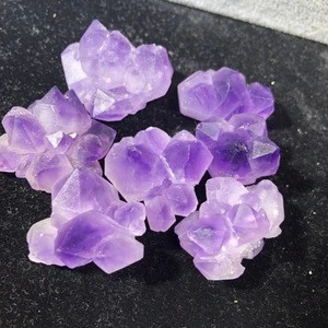 Natural gem crystal carved amethyst flower loose gemstone beads crystals rocks stones in bulk