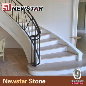 Natural marble stair nosing