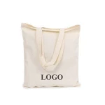 natural raw white canvas bag and canvas cotton tote bag with customer logo printed
